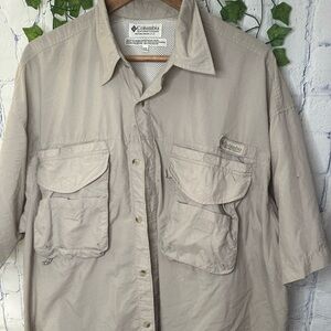 Columbia XL light brown shirt‎ PFG SHIRT